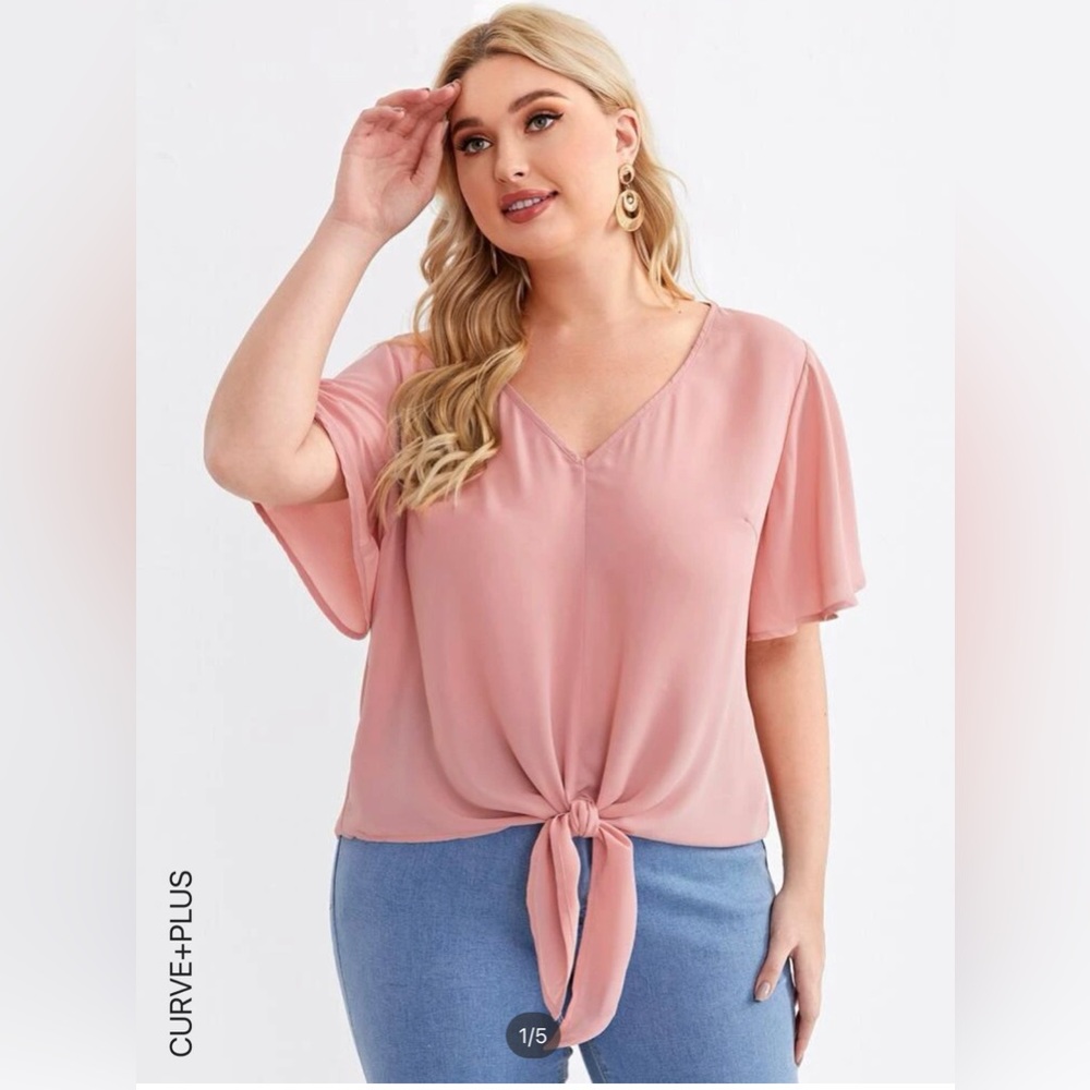 1XL Shein Pink Blouse